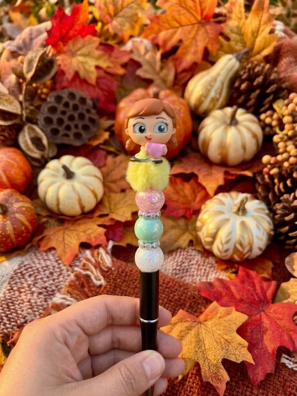 Princess Anna Beaded Ballpoint Pen